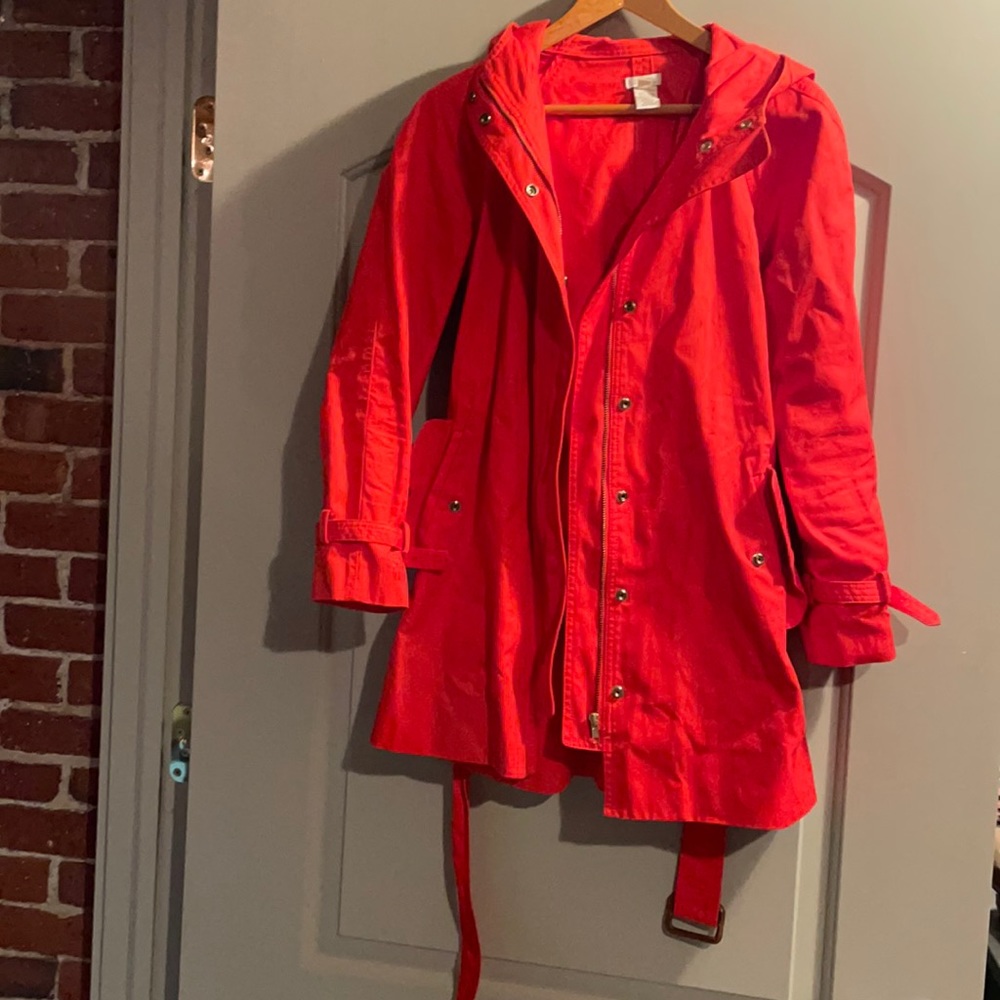 Red spring jacket